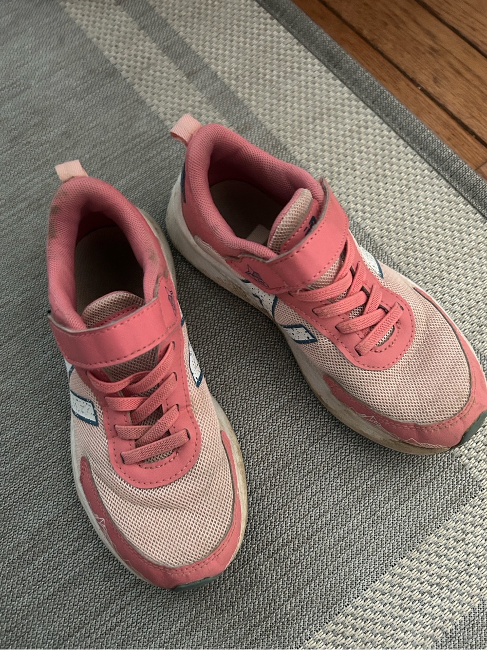 New Balance Pink and White Kids Sneakers